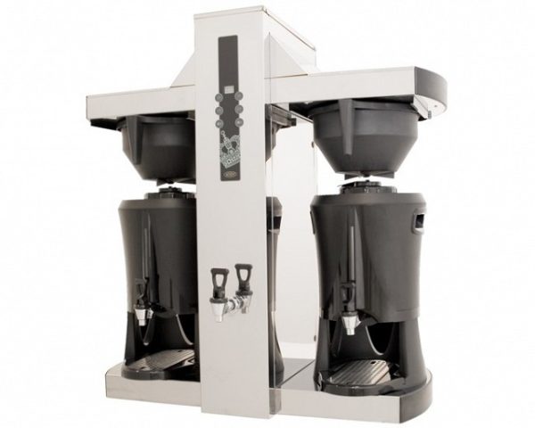 Crem Serving Double Tower Mengenbrüher mit Servierkannen 2x 5Ltr.